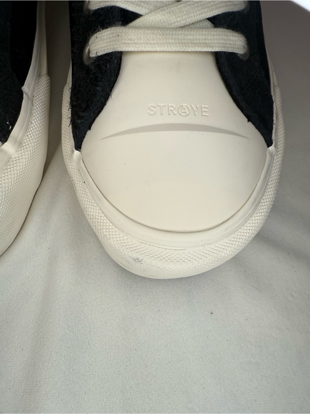 Straye x XPLR Venice Stomper Bones Skeleton Foot High Top Sneaker Black Suede 12 - Picture 6 of 15